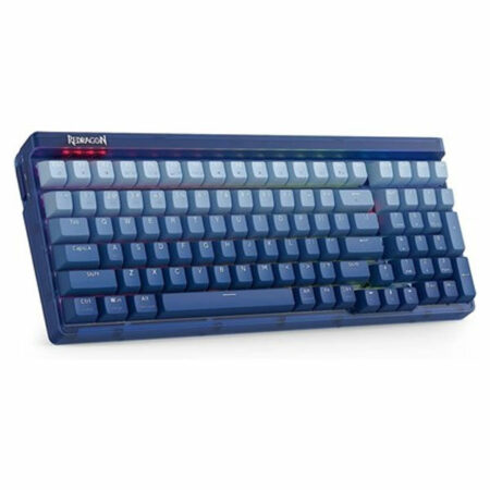 Redragon GAREN PRO K656WB-RGB-PRO | 3-Mode Wireless RGB Hot-Swappable Mechanical Gaming Keyboard – 100 Keys – Gradient BlueMade
