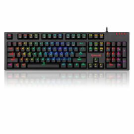 105739 Redragon K592 RGB Mechanical Gaming Wired Keyboard with Ultra Fast V Optical Blue Switches