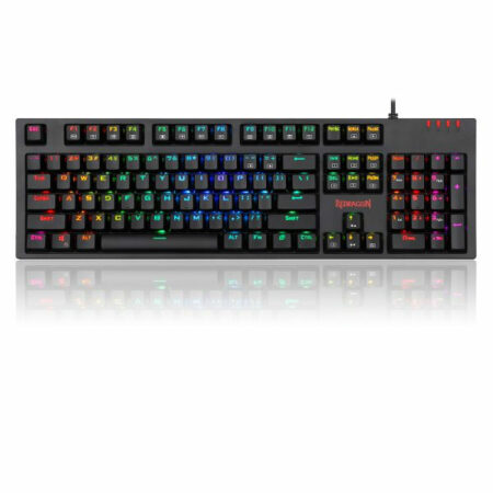 Redragon K592- RGB Mechanical Gaming Wired Keyboard with Ultra-Fast V-Optical Blue Switches
