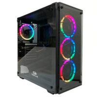 105754 Redragon Wheel Jack Gc 606 Black Game Case With 3rgb Fan
