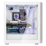 SilverStone SST-FA514X-WG FARA 514X ATX Mid-Tower Chassis with Dual Radiator Support, High Airflow and Captivating ARGB Lighting White 7