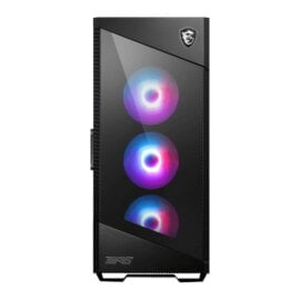 MSI MPG VELOX 100R Black SPCC Steel Laminated Tempered Glass ATX Mid Tower Gaming Case 01