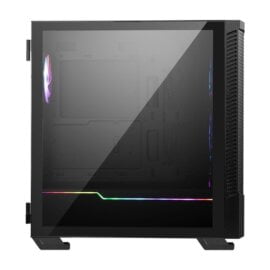 MSI MPG VELOX 100R Black SPCC Steel Laminated Tempered Glass ATX Mid Tower Gaming Case 02