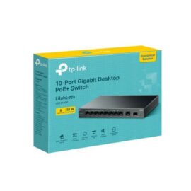 TP LINK LS1210GP 10 Port Gigabit Desktop LiteWave Switch 8 Port PoE GB SFP Port price in pakistan 02
