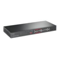 TP LINK TL SL1218P 16 Port 10 100 Mbps 2 Port Gigabit Rackmount Switch with 16 Port PoE price in pakistan 01