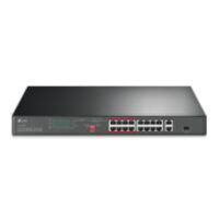 TP LINK TL SL1218P 16 Port 10 100 Mbps 2 Port Gigabit Rackmount Switch with 16 Port PoE price in pakistan