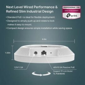 TP Link EAP650 AX3000 Ceiling Mount WiFi 6 Access Point Omada Mesh PoE Powered price in pakistan 02