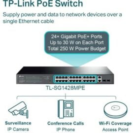 TP Link TL SG1428PE 28 Port Gigabit Easy Smart Switch with 24 Port PoE price in pakistan 03
