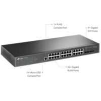TP Link TL SG3428 JetStream 24 Port Gigabit L2 Managed Switch with 4 SFP Slots price in pakistan 02