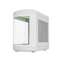 Thunder Rogue TGC-657W Modern Aesthetic Dual Chamber Panoramic Tempered Glass Mid-Tower ATX PC Gaming Case – White 7