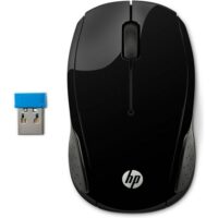 HP 200 Black 2.4 GHz USB Wireless Mouse