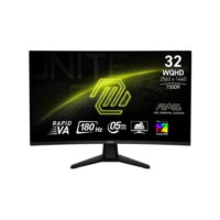 MSI MAG 32CQ6F 31.5″ WQHD 180Hz 0.5ms GTG Rapid VA Adaptic-Sync Curved Gaming Monitor