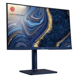 MSI Modern MD241P 24" 75Hz FHD IPS HDMI USB Type-C Swivel Pivot Height Adjust Tilt Built-in Speakers Monitor UltraMarine - Image 2