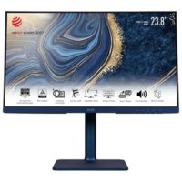 MSI Modern MD241P 24" 75Hz FHD IPS HDMI USB Type-C Swivel Pivot Height Adjust Tilt Built-in Speakers Monitor UltraMarine