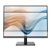 MSI Modern MD241P 24" 75Hz FHD IPS HDMI USB Type-C Swivel Pivot Height Adjust Tilt Built-in Speakers Monitor Black - Image 2