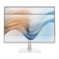 MSI Modern MD241PW 24" 75Hz FHD IPS HDMI USB Type-C Swivel Pivot Height Adjust Tilt Built-in Speakers Monitor White - Image 2