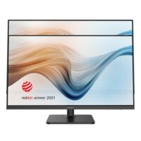MSI Modern MD271P 27" 75Hz FHD IPS HDMI USB Type-C Swivel Pivot Height Adjust Tilt Built-in Speakers Monitor Black - Image 2