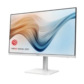 MSI Modern MD271PW 27" 75Hz FHD IPS HDMI USB Type-C Swivel Pivot Height Adjust Tilt Built-in Speakers Monitor White - Image 8