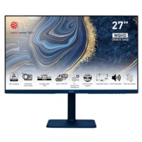 MSI Modern MD272QP 27″ 75Hz QHD HDMI, DisplayPort, USB Type-C Built-in Speakers IPS Monitor Ultramarine