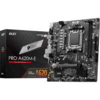 MSI PRO A620M-E AM5 AMD A620 SATA 6Gb/s DDR5 mATX Motherboard