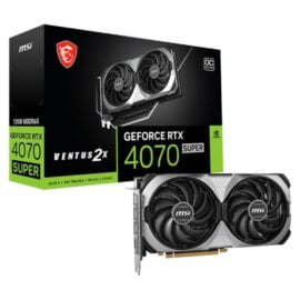 MSI Ventus GeForce RTX 4070 SUPER 12GB 2X OC GDDR6X PCI Express 4.0 ATX Graphics Cards