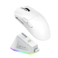 ATTACK SHARK X11 Wireless Gaming Mouse with Charging Dock – White