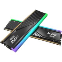 XPG Lancer Blade RBG DDR5 6000MHz CL30 32GB (2x16GB) PC5-48000 RAM 288-Pins UDIMM Desktop Memory Kit Black Heatsink