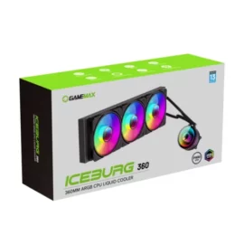 GAMEMAX ICEBURG 360 Infinity Liquid CPU Cooler 360mm Addressable RGB & PWM Pump & Fans 300W TDP AIO Water Cooler for Intel LGA 1700/1200/115X AMD AM5/AM4 9