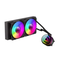 GAMEMAX ICEBURG 240 Infinity, Liquid CPU Cooler 240mm Addressable RGB & PWM Pump & Fans 250W TDP AIO Water Cooler for Intel LGA 1700/1200/115X AMD AM5/AM4
