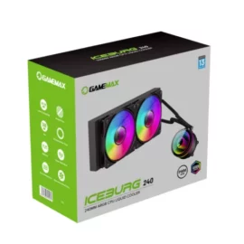 GAMEMAX ICEBURG 240 Infinity, Liquid CPU Cooler 240mm Addressable RGB & PWM Pump & Fans 250W TDP AIO Water Cooler for Intel LGA 1700/1200/115X AMD AM5/AM4 9