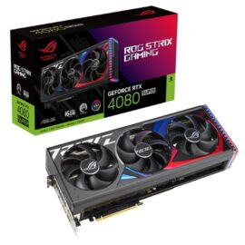 ASUS ROG Strix GeForce RTX 4080 SUPER Black OC Edition Gaming Graphics Card