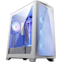 MSI MPG GUNGNIR 300R AIRFLOW ,2xUSB 3.2 Gen 1, 1xUSB 3.2 Gen2 Type-C, 4x120mm PWM ARGB Fan, ARGB+PWM Control Board, Tempered Glass Window, White