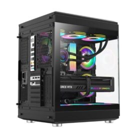 GameMax HYPE Premium Mid-Tower ATX PC Case Black - Image 4