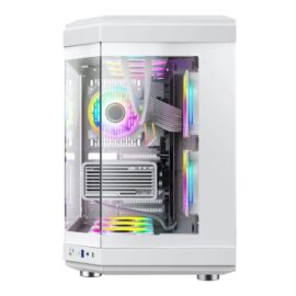 GameMax HYPE Premium Mid-Tower ATX PC Case White - Image 3
