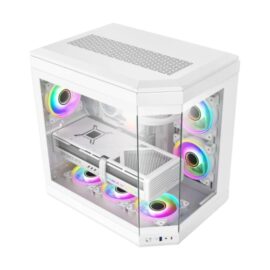 GameMax HYPE Premium Mid-Tower ATX PC Case White - Image 4