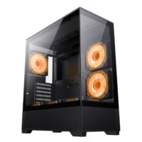 GameMax Vista AB Mid-Tower PC ATX Gaming Case Black - Image 2