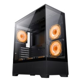 GameMax Vista AB Mid-Tower PC ATX Gaming Case Black - Image 2