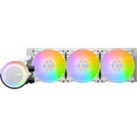 MSI MAG CoreLiquid E360 AIO ARGB CPU Liquid Cooler - Rotating Cap Design - 360mm Radiator - Triple 120mm ARGB PWM Fans - LGA 1700 Ready / AM5 Compatible White - Image 3