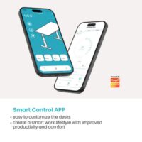 MXG SMD-02-AI Dual Motor SIT Stand Smart Desk With APP Control 3 Stage Standard - Image 10