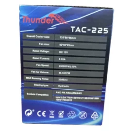 Thunder Squall TAC-225 ARGB CPU Air Cooler – 4 Copper Heatpipes, Dual Fan 4