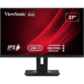 ViewSonic VG2756-2K 27 Inch 60Hz IPS 1440p Docking Monitor with Integrated USB 3.2 Type-C RJ45 HDMI Display Port and 40 Degree Tilt Ergonomics 1
