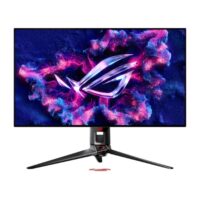 Asus ROG Swift OLED PG32UCDP Gaming Monitor 32-inch (31.5 inch viewable) WOLED panel dual mode (4K 240Hz or FHD 480Hz) 0.03 ms (GTG) G-SYNC® compatibility, custom heatsink ASUS OLED Care AI Assistant VESA DisplayHDR™ 400 True Black uniform brightness 99% DCI-P3 true 10-bit color Type-C® (90 W PD) and DisplayWidget Center - Image 2