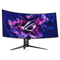 Asus ROG Swift OLED PG39WCDM gaming monitor 39-inch (3440x1440) curved OLED panel 240 Hz (above 144Hz) 0.03 ms G-SYNC® compatible custom heatsink uniform brightness ROG Smart KVM 90 W Type-C ASUS DisplayWidget Center - Image 2