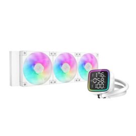 DeepCool LD360 5th Gen Pump 3400RPM Gradient Halo Effect Mirror, Liquid Cooler White - Image 2