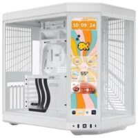 Hyte Y70 Touch Infinite Modern Aesthetic Mid-Tower ATX Gaming Case White