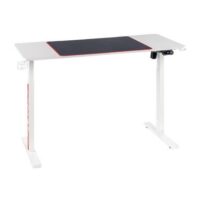 MXG MGD-01R Motorized/SIT-Stand Desk With Fast Charging Ports and Creative Control Panel White