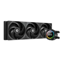 ID-COOLING SL360 PRO SE 360mm AIO CPU Liquid Cooler with Customizable LCD Display, 2.1″ LCD Display for Images, GIFS, MP4 and Performance Metrics, Gen-7 Pump, 3x AS-120 Silent Fans, Intel & AMD Compatible