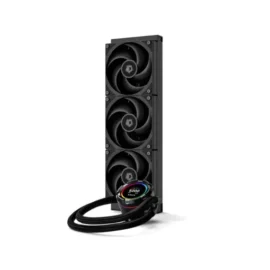 ID-COOLING SL360 PRO SE 360mm AIO CPU Liquid Cooler with Customizable LCD Display, 2.1″ LCD Display for Images, GIFS, MP4 and Performance Metrics, Gen-7 Pump, 3x AS-120 Silent Fans, Intel & AMD Compatible 2