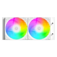 ID-COOLING FX240 INF ARGB 240mm AIO Liquid CPU Cooler w/ Infinity Mirror Display – White 3