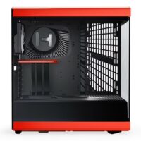 HYTE Y40 Mainstream Vertical GPU Case ATX Mid Tower Gaming Case Black Cherry - Image 4